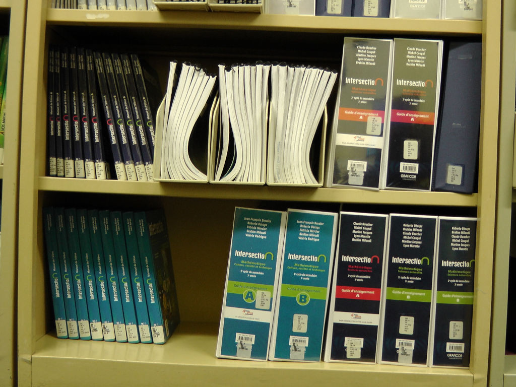 Manuels de l'étagère 4, 5e et 6e tablette