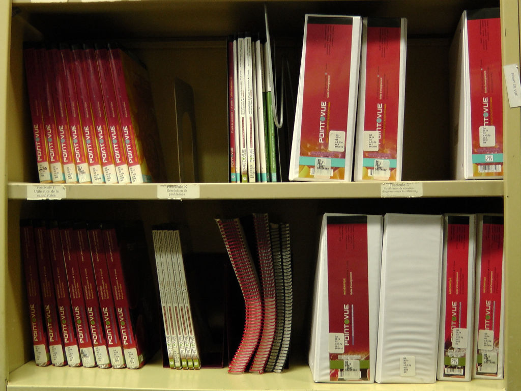 Manuels de l'étagère 6, 5e et 6e tablette