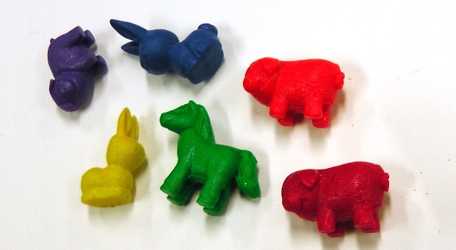 6 pièces du jeu "Animaux de la ferme"
